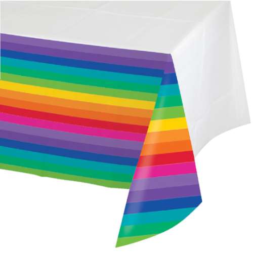 Rainbow Party Tablecover - Click Image to Close